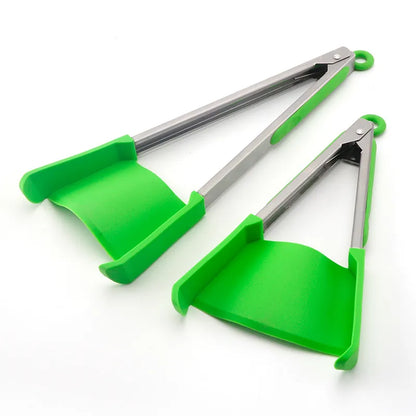2 in 1 Kitchen Spatula and Tongs