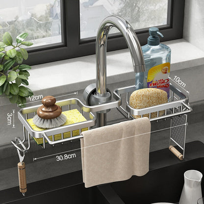 Culinary Home Craft Space Aluminum Sink Drain Rack